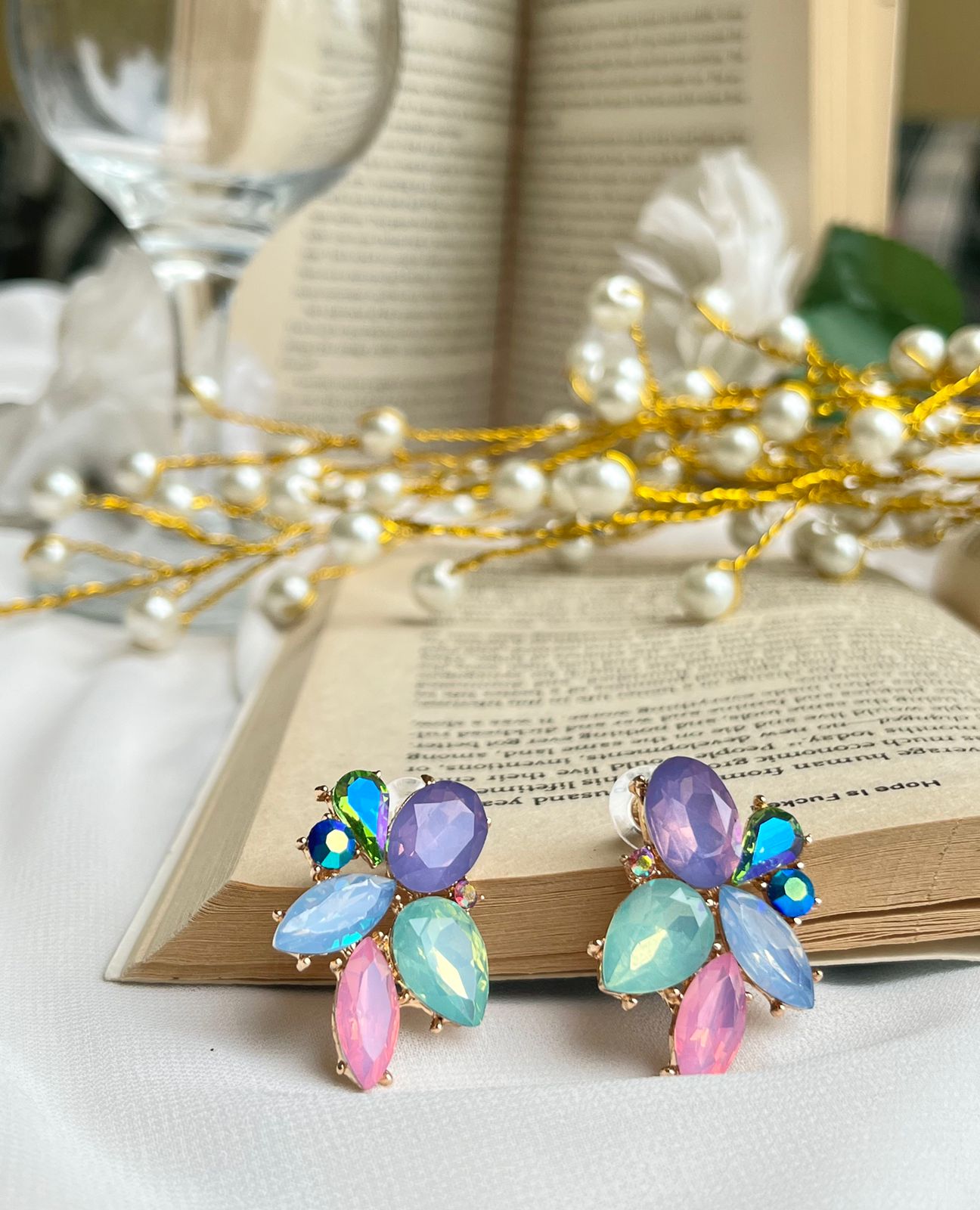 Pastel Crystal Earrings