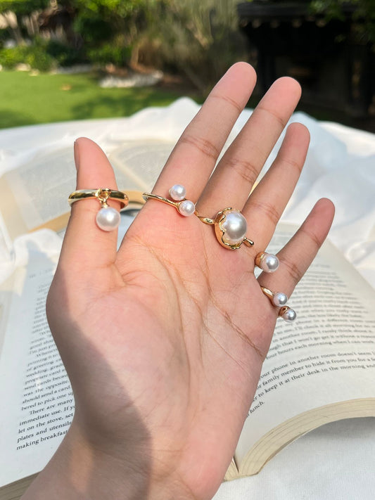 Pearl Rings Set